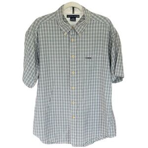 Tommy Hilfiger Casual Button Down Plaid Shirt Size XL